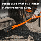 ALL-TOP Kinetic Recovery Rope, 48000Lbs, 1in x 30ft, Heavy Duty 30+% Elasticity, 16000Lbs Work Load Limit for 4x4 Offroad Vehicle ALL-TOP