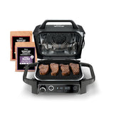 7-in-1 Outdoor Electric Grill & Smoker - Grill, BBQ, Air Fry, Bake, Roast, Dehydrate & Broil Ninja