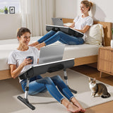 FoldWise 2-in-1 Bed & Lap Desk with Soft Cushion, Adjustable Height & Angle