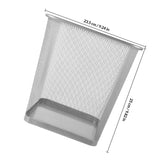 jojofuny Wire Mesh Wastebasket with Solid Base for Office