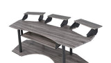 Writing Desk with Storage, 83-Inch Long Desk for Home Office, Gaming Desk with Shelves and Drawers, Computer Desk for Small Spaces, Standing Desk Adjustable, Black Desk for Bedroom