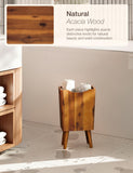 Tidita 1.5 Gallons Wood Trash Can with Removable Legs (Patent Pending)
