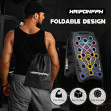 Haiponfph Push Up Board Fitness, 9 in 1 Strength Training Equipment,Home Gym System,Multi-Functional Push up Stands System Fitness Floor Chest Exercise,Training Arm Men & Women Weights Haiponfph