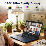 NIMO 17.3" IPS-Gaming-Laptop, AMD Ryzen 7 8745HS (Up to 4.9GHz Beat R9 7940HS) 16GB RAM 256GB SSD Radeon 780M-Graphics, Backlit Keyboard Fingerprint, Win 11 PC for Work & Play 2-Yr Warranty
