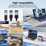 Nimo External GPU Docking Station, AMD Radeon RX 7600M XT 8GB GDDR6 External Graphics Card Enclosure, 80Gbps USB4 & Oculink, Built-in 240W PSU, 65W PD Charging for Laptop, Mini PC, Handheld Gaming