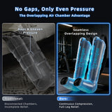 Leg Compression Massager, Full Leg Overlapping Airbags Air Compression Leg Massager for Circulation and Pain, 8 Pressure Levels, 6 Smart Modes and 4 Timers, Long-Lasting Battery, FSA-HSA Eligible