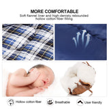 REDCAMP Outdoors Cotton Flannel Sleeping bag for Camping Hiking Climbing Backpacking, 3-season Trip Warm S Envelope Sleeping Bags 75 by 33 Inches (Navy Blue with 2lbs Filling) REDCAMP