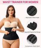 Gotoly Waist Trainer for Women Corset Shapewear Tummy Control Faja Body Shaper Postpartum Segmented Waist Cincher(Black,Medium)