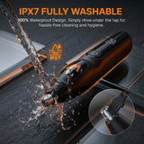 Wolnixx Nose Hair Trimmer for Men & Women – Powerful 8000 RPM Motor, Wet/Dry Use, Electric Nose & Ear Hair Clipper with Travel Lock, USB Rechargeable, Portable Grooming Tool