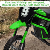Garvee 24v Kids Electric Dirt Bike, 350w Electric Motorcycle for Boys & Girls with 3 Speed Levels Up to 14.3 MPH, Shock Absorbing Suspension, Off-Road Ride on Toy