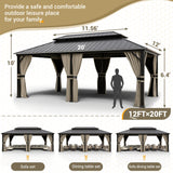 UDPATIO 12'x20' Hardtop Gazebo