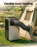 FO-KOKO 5200 BTU Portable Camping Air Conditioner, 4-in-1 Quiet Small AC Unit with 400W Low Power, Windowless AC for Tent, RV, Truck, Van, Car, Garage, Indoor & Outdoor Use(Silver)