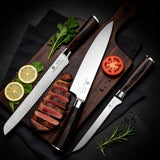 imarku 3 Piece Knife Set, Professional Japanese High Carbon Stainless Steel Chef Knife, Ultra Sharp Kitchen Knives Set with Ergonomic Pakkawood Handle, Ideal Gift for Mom