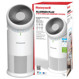 Honeywell Allergen Plus™ 3-in-1 HEPA Air Purifier for Home, Fan & Adjustable Airflow for Large Rooms up to 1928 Ft², Air Quality Sensor, Reduces Allergens, Pet Dander & Odors, HPA6000, White