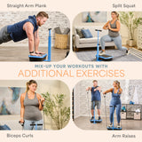 Lifepro TrimLite Vibration Plate Exercise Machine with Handlebars – Whole Body Vibration Platform for Lymphatic Drainage & Weight Loss – 99 Speed Levels