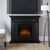 Real Flame Ashley 48" Electric Fireplace with Mantel for Living Room or Bedroom, Replaceable Fireplace Insert Heater, Realistic Log and Flame Effect, Remote Control, Timer