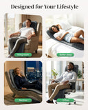 Heycool Full Body Massage Mat with Heat [2026 Upgraded], 10-Motor Vibration Massage Pad for Chair Bed Sofa, 2 Heat Levels, 5 Massage Modes, Foldable Memory Foam Back Massager for Home Office