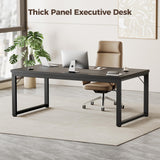 Mericonia 54 Inch Computer Desk, 1" Thick Heavy Duty Industrial Office Desk