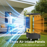 AKIRES 6500CFM Swamp Coolers,Portable Evaporative Air Cooler for 1600 Sq.ft of Space, Cooling Fan for Outdoor, Indoor Use(48IN)
