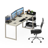 SHW Mission 55-Inch Home Office Computer Desk, Maple