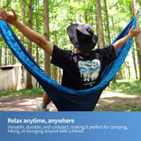 BTRWOR Hammock - Lightweight, Portable, 1 to 2 Person Hammock - for Camping, Hiking, Backpacking, Travel, a Festival, or The Beach