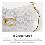 Coach Soft Crystal Signature Denim Tabby Shoulder Bag 26
