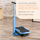 Lifepro TrimLite Vibration Plate Exercise Machine with Handlebars – Whole Body Vibration Platform for Lymphatic Drainage & Weight Loss – 99 Speed Levels