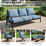 LOOFRA 6" Thick Outdoor Chair Cushions, 24" x24" Patio Furniture Cushions