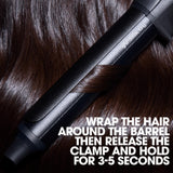 ghd Chronos Curve Classic Curling Iron, 1 Inch Barrel, Professional Curling Wand, Defined Waves, HD Frizz-Free Curls, 365°F Temperature, Black