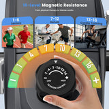 Recumbent Exercise Bike, Recumbent Stationary Bike for Home, Recumbent Bike with 400LB Weight Capacity Whisper-Quiet 16 Levels Magnetic Resistance