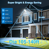 Dream Eeve 350W LED Parking Lot Lights Outdoor Trunnion Mount 5000K 3Pack