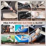 Car Vacuum, Handheld Car Vacuum Cleaner Cordless with Brushless Motor, 20000PA Suction High Power Rechargeable Vacuum Cleaner & Air Duster, 4-in-1 Portable Mini Hand Vacuum Blower with LED Display