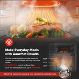 Nuwave PFAS-Free Steam Oven & Air Fryer, All-in-One Convection Cooker with Precision Steam Control, Toast, Air Fry, Sous Vide