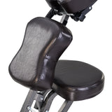 Master Massage Bedford Full Body Portable Massage Chair – Lightweight Folding Tattoo & Salon Chair with Adjustable Height, Face Cradle, Carrying Case (Coffee)