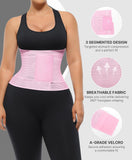 SHAPELLX Plus Size Waist Trainer for Women Postpartum Belly Band Tummy Control Waist Cincher Corset Workout Body Shaper Pink