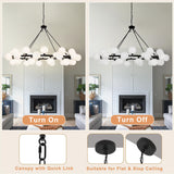 Dining Room Chandelier 60 Inch Sputnik Chandeliers for High Ceilings Large