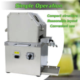 Sugarcane Press Electric Sugar Cane Juicer Press Machine Sugarcane Juice Extractor Ginger with 3 Rollers for Sugarcane Ginger Sweet Sorghum Juicing Extractor Pressing 110V INTSUPERMAI