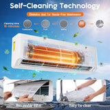 Albott Mini Split Air Conditioner and Heater, 36,000 BTU, SEER2 18, 208-230V Inverter Energy-Efficient AC with Self-Cleaning, Remote and APP Control, Easy Installation, Cools up to 2500 Sq.Ft.