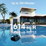 (2026 Upgrade) WYBOT C1 Cordless Robotic Pool Vacuum for Inground Pools, Above Ground Pool Cleaner 4-in-1 Wall & Waterline Cleaning Up to 1,614sq.ft, 150mins Smart Navigation, App Support