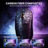 ATTACK SHARK RS3 ULTRA Carbon Fiber Wireless Gaming Mouse - Black