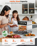 Nuwave Combi Steam Oven, Non-Toxic Stainless Steel Multi-Cooker with Air Fry, Sous Vide, Toast & More, 50-450°F Precision, 120 Presets, Moisture Control, Programmable, Easy to Clean, 16 quarts