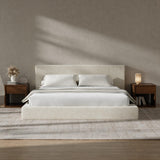 RECCI AirFrame King Size Upholstered Bed Frame with Plush Padded Headboard