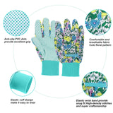 4 Pairs Garden Gloves for Women(L) & 10PCS Gardening Tools Set Floral Gardening Gifts for Women