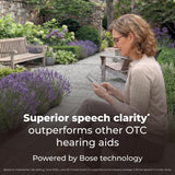 Lexie B3 OTC Hearing Aids Powered by Bose Sound Technology for Superior Speech Clarity - Rechargeable, Customizable, Universal Bluetooth Streaming - Receiver-in-Canal-Style Plus Lexie Expert Support