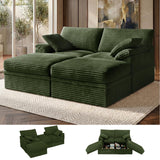 NABUMI 71'' Modular Sectional Loveseat with Storage, Cloud Boneless Couch