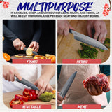 HMS Hand Forged Professiona Kitchen Knife - Japanese HAP40 Triple-Layer Steel (8-Inch Gyuto Knife)