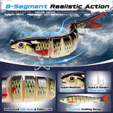 PLUSINNO Fishing Lures kit, Bass Fishing Lures for Freshwater， Fishing Gear Set Gifts for Men, Father's Day Fishing Gifts for Men, Fishermen, and Anglers.