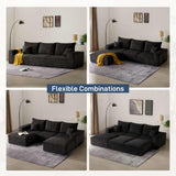 Living&Giving 113" L-Shaped Boneless Couch Sectional Couch for Living Room