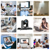 Optical Zoom PTZ Conference Room Camera, USB3.0/HDMI FHD 1080P 60FPS, for Video Conferencing Business Meeting Live Streaming Tenveo