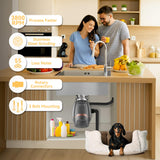 Trifecte Pro 3/4 HP Garbage Disposals with Sound Reduction,Food Waste Coutinuous Feed Garbage Disposal with Power Cord, Dishwasher Hook Up
